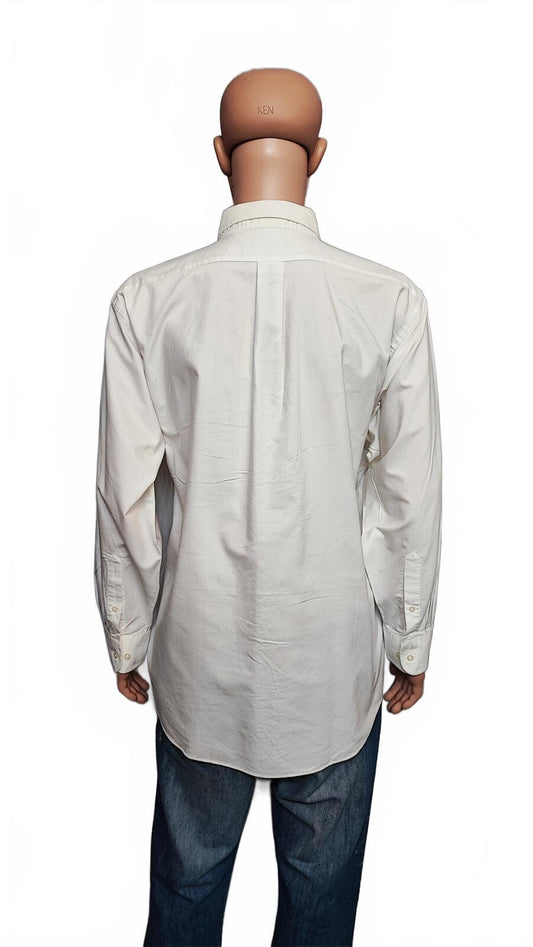 Vintage Chaps Oxford Long Sleeve Button Down Shirt White Men's Size XXL