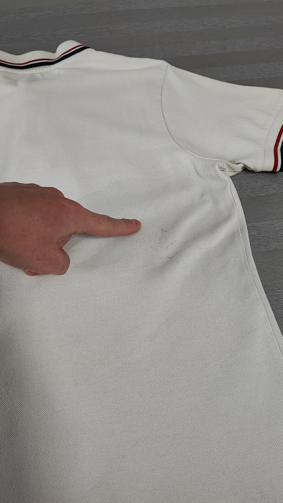 Vintage Jack & Jones Classic Polo Shirt Faded White Retro Y2K Men's Size Small S