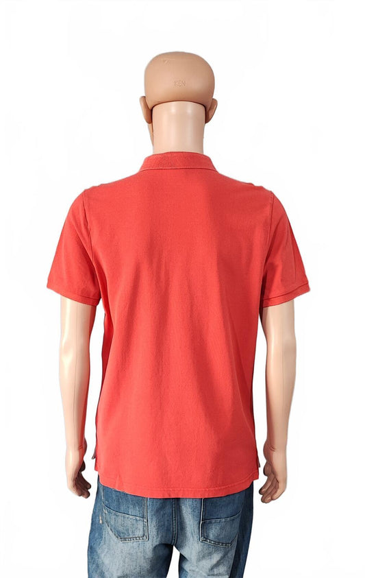 Vintage Nike Embroidered Swoosh Polo Shirt Red Retro 90s Men's Size Medium M