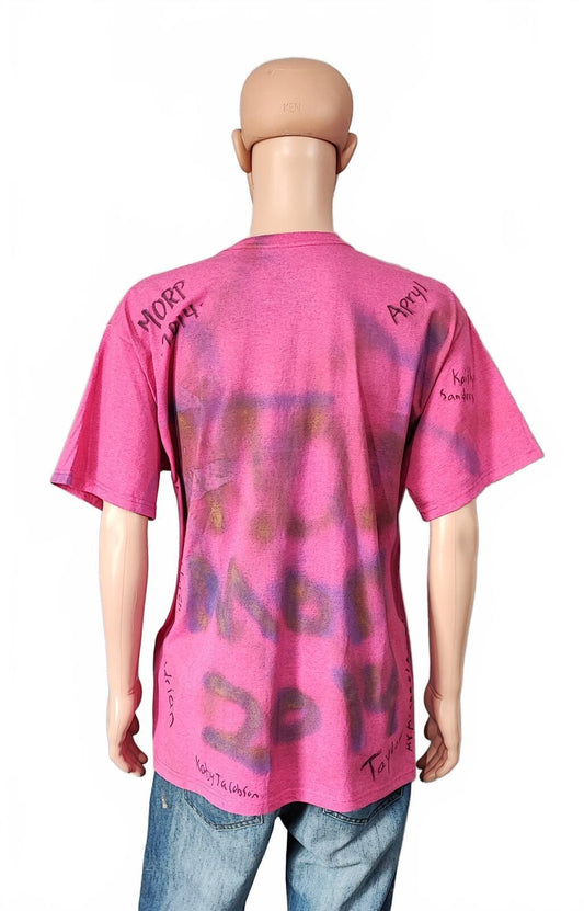 Vintage Fruit of the Loom Morph 2014 Tie Dye T-Shirt Metamorphosis Men's Size L