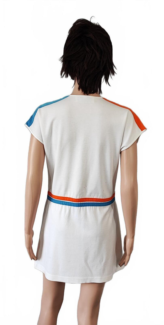 Vintage Sergio Tacchini Plain White Logo Sportswear Tennis Women Size Small