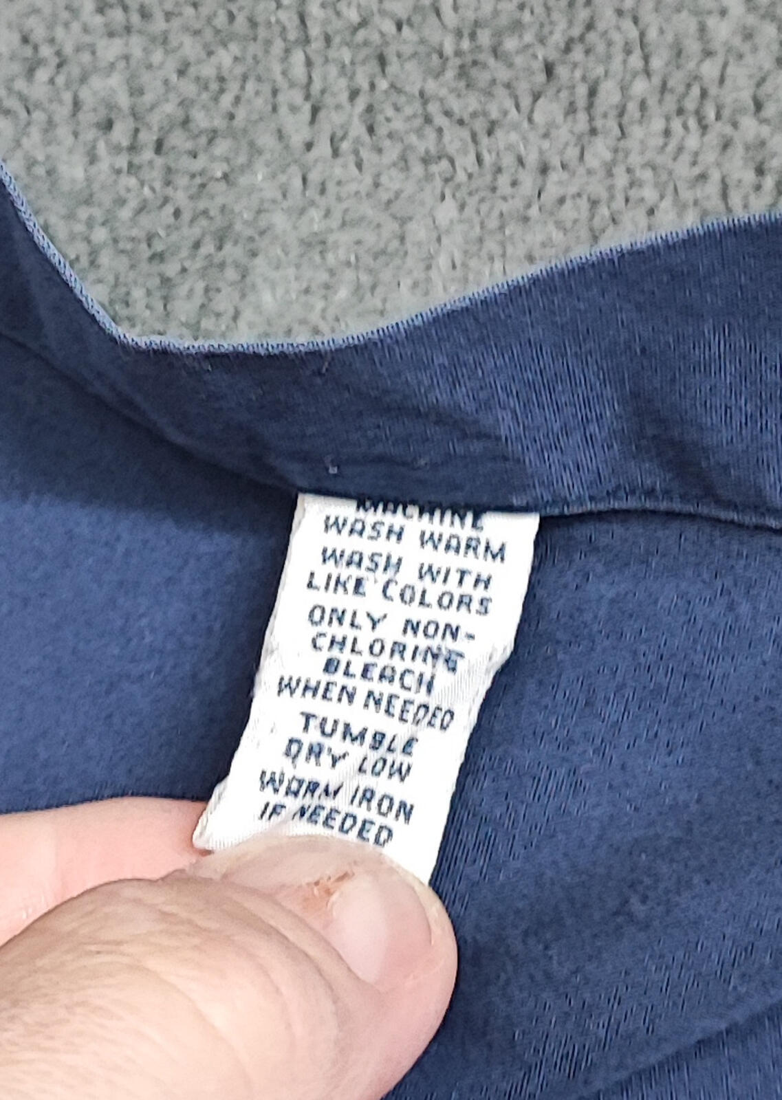 Vintage Ralph Lauren Blake Long Sleeve Shirt Faded Navy Men's Size XXL 2XL