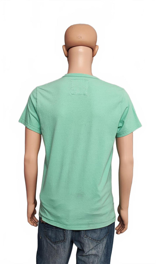 Vintage Hollister Graphic T-Shirt Faded Green Retro Y2K Men's Size Small S