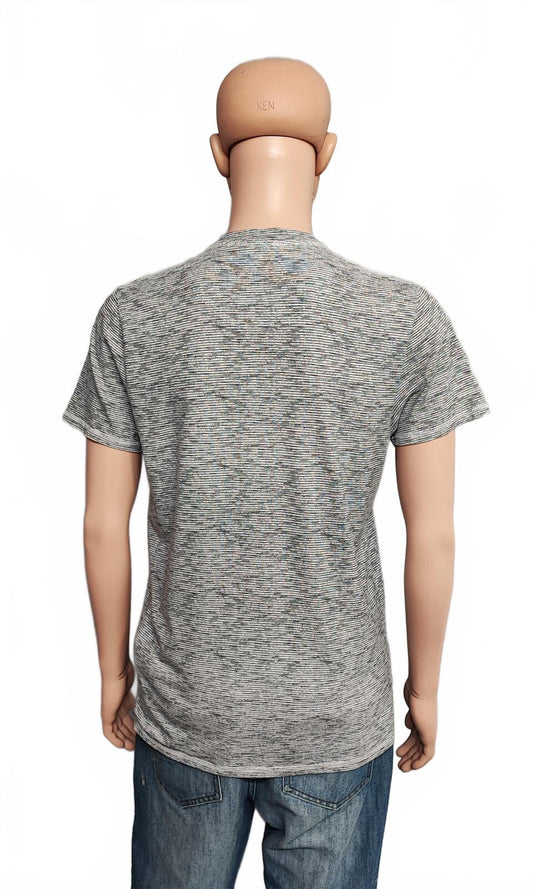 Vintage Hollister Graphic T-Shirt Grey Retro Y2K Surf Style Men's Size Medium M