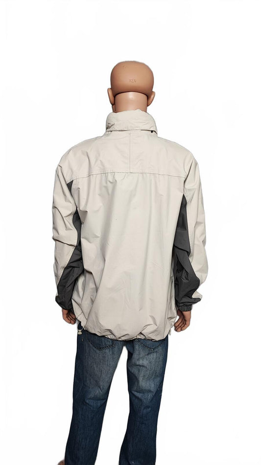 Vintage Helly Hansen Technical Shell Jacket White Grey Gorpcore Men Size XXL