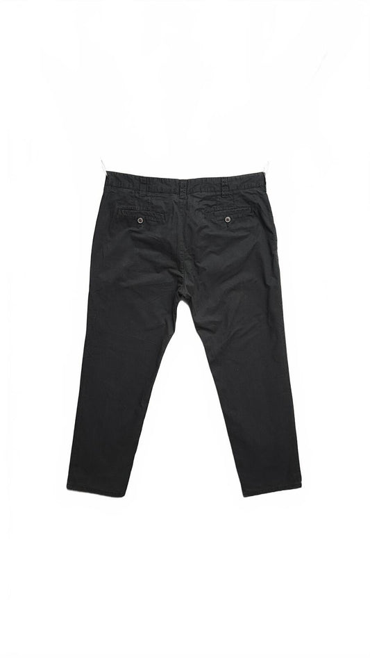 Vintage Easy Faded Black Chino Trousers Regular Fit Skater Workwear Men's W36