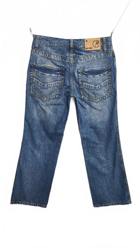 Vintage Next Denims Blue Faded Bootcut Jeans Y2K Indie Skater Men's W33 L30