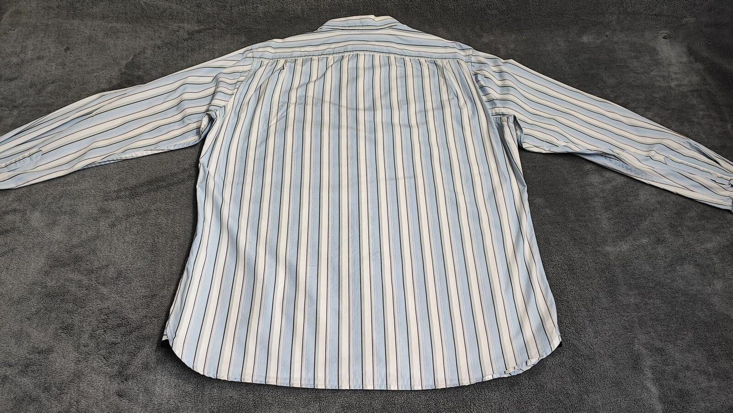 Vintage Gap Checked Long Sleeve Plaid Flannel Grunge Shirt Blue Men Size XL