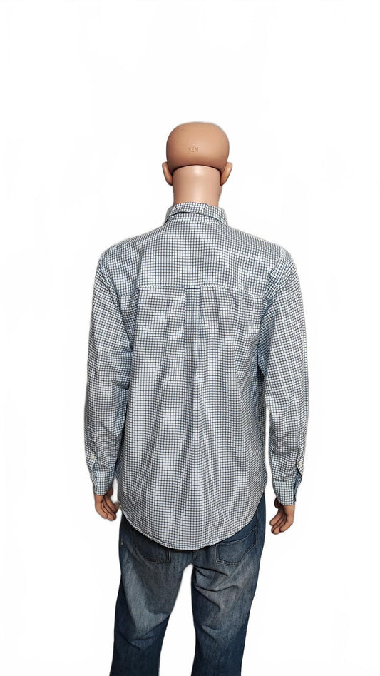 Vintage Chaps Checked Long Sleeve Casual Preppy Plaid Shirt Men's Size XXL