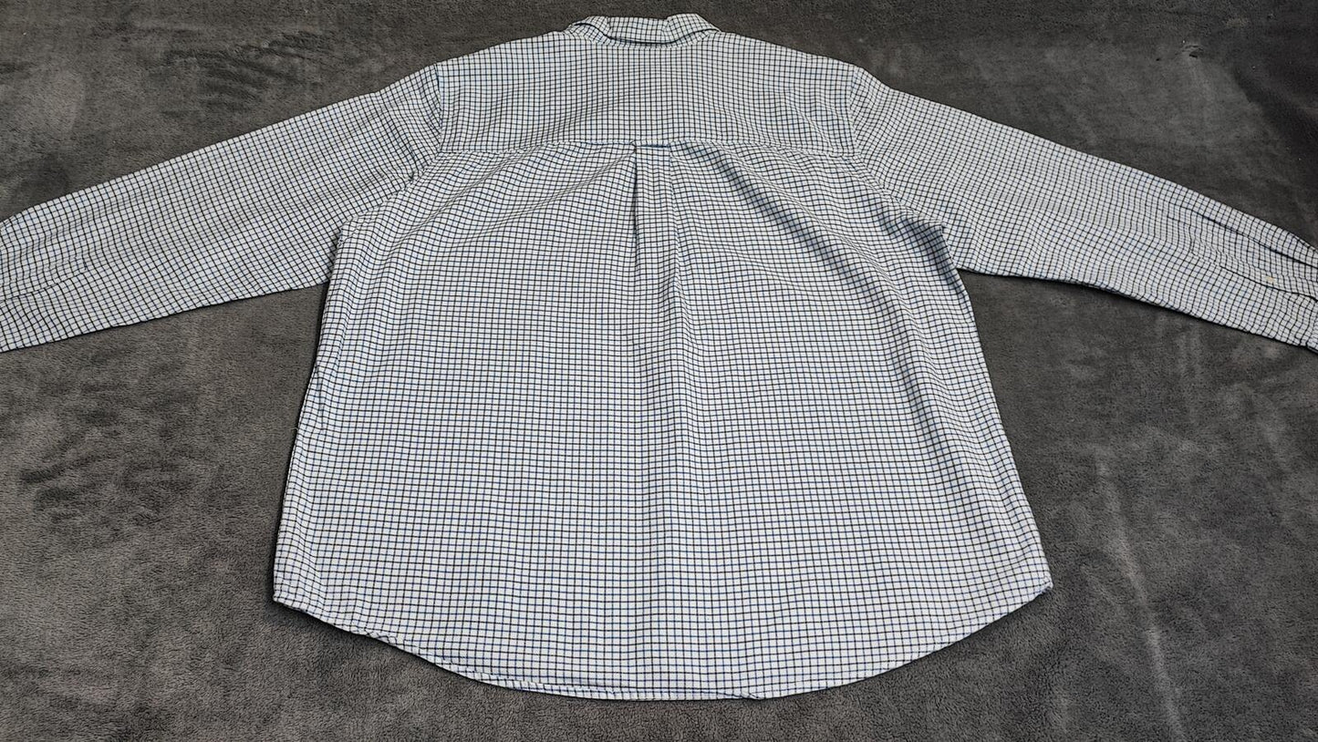 Vintage Chaps Checked Long Sleeve Casual Preppy Plaid Shirt Men's Size XXL