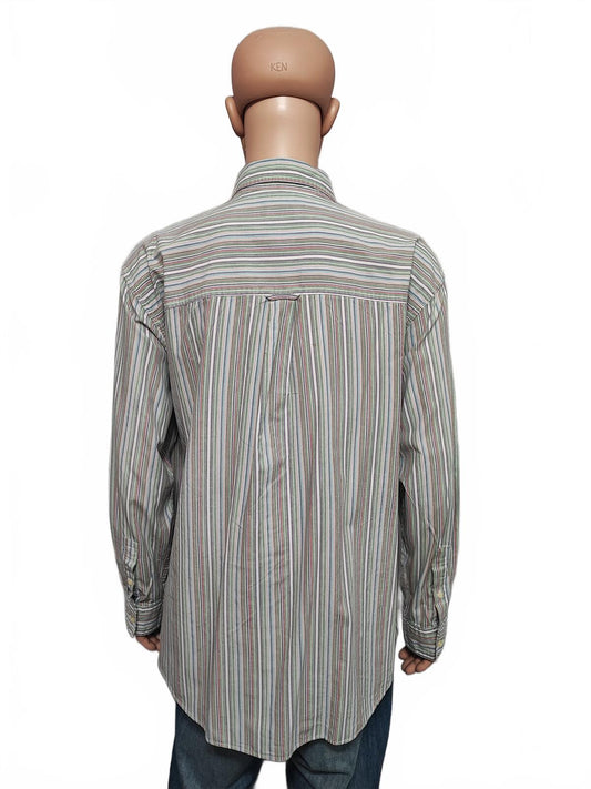 Vintage Chaps Checked Long Sleeve Shirt Multicolour Men's Size XXL
