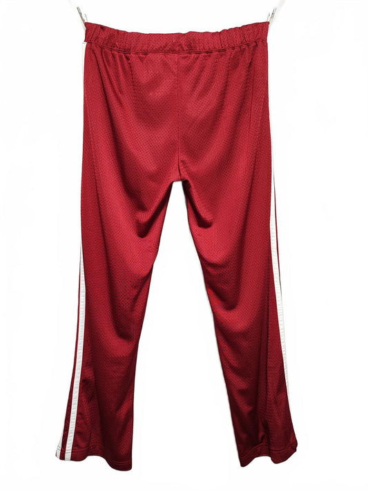 Vintage Nike Embroidered Swoosh Plain Bold Red Tracksuit Bottoms Joggers Women 8