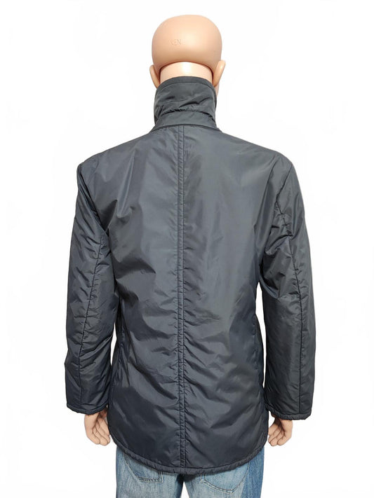 Vintage Helly Hansen Plain Navy Blue Double Breasted Pea Coat Jacket Men Size XL