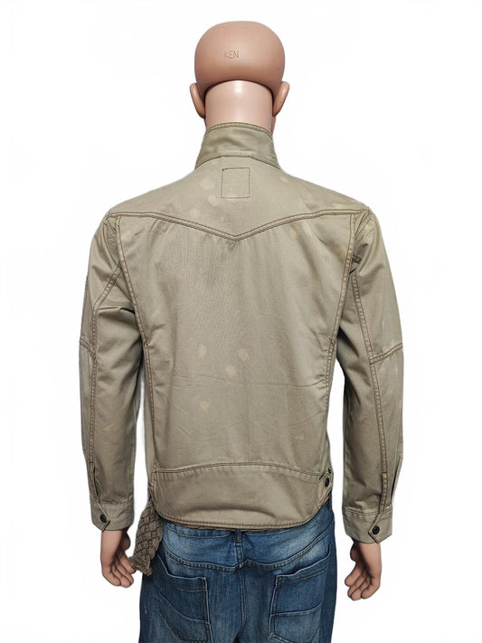 Vintage Dickies Tan Brown Canvas Quilted Eisenhower Workwear Jacket Men Medium
