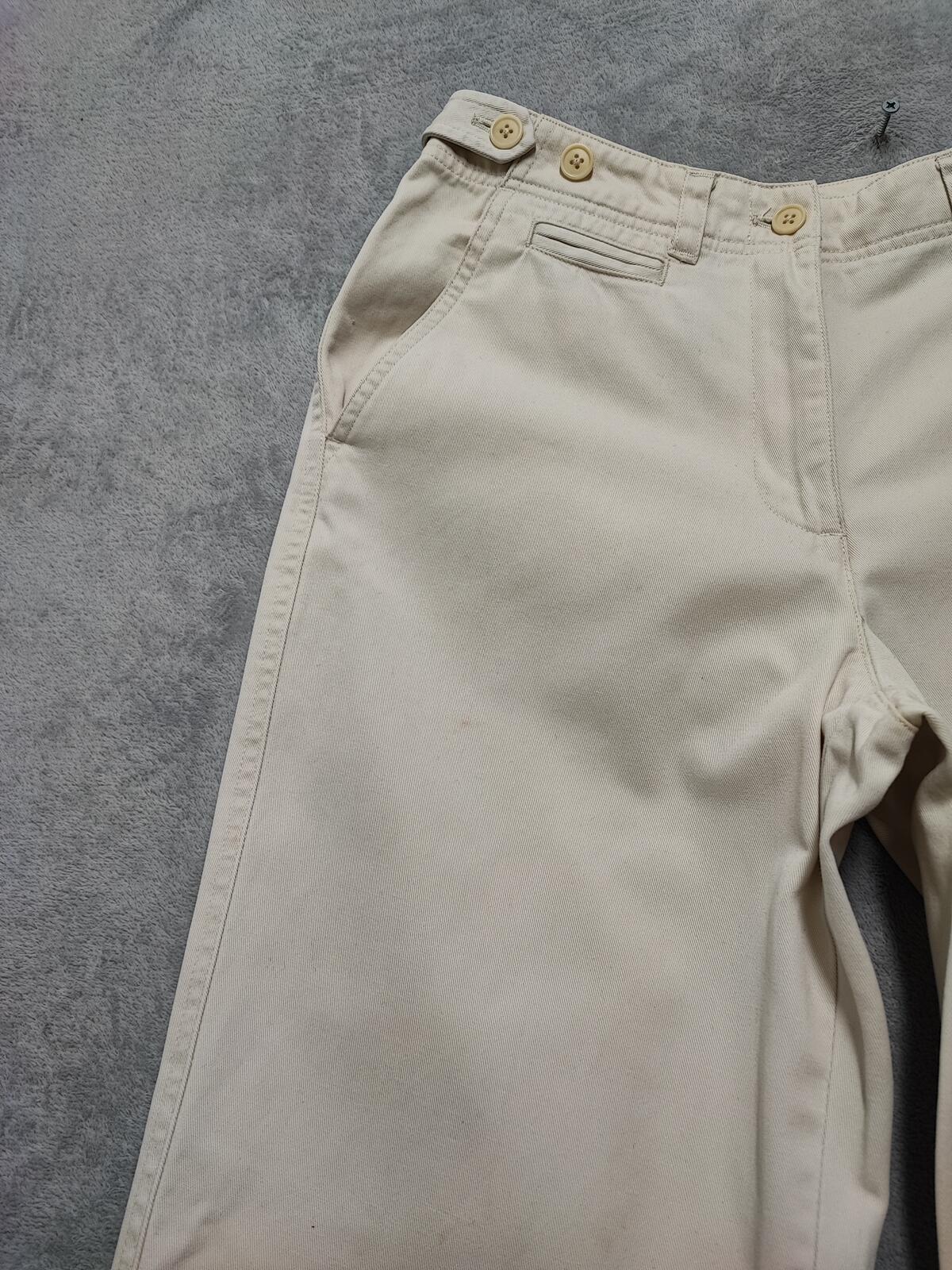 Vintage Lauren Ralph Lauren Beige Chino Trousers Petite Old Money Tailored W26