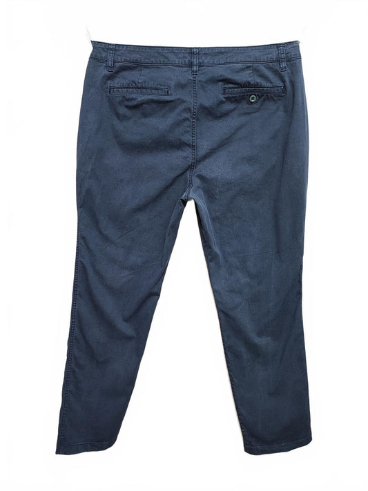 Vintage Lauren Ralph Lauren Navy Blue Chino Trousers Stretch Old Money Fits W36