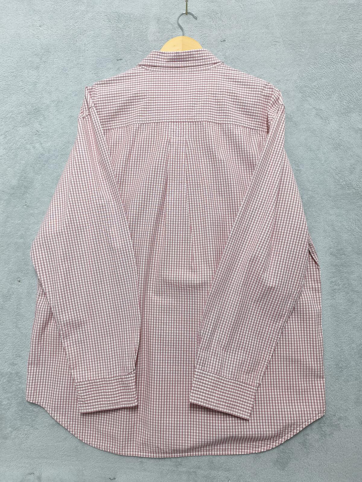 Vintage Timberland Checked Long Sleeve Shirt Red White Men's Size XXL Oversized