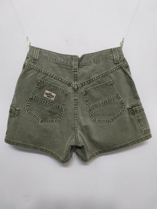 Vintage Lee Dungarees Carpenter Shorts USA Forest Green 90s Gorpcore 28W