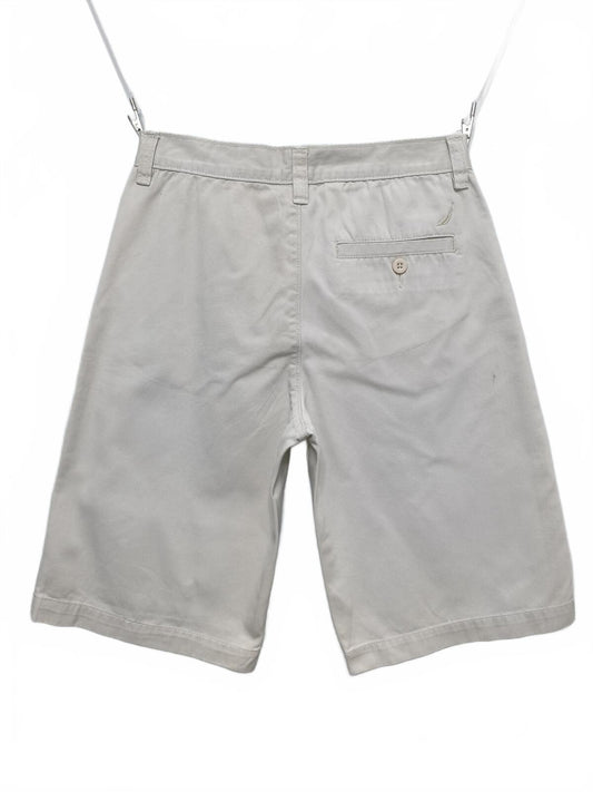Vintage Nautica Chino Shorts Cream 90s Coastal Old Money Summer Preppy 28W