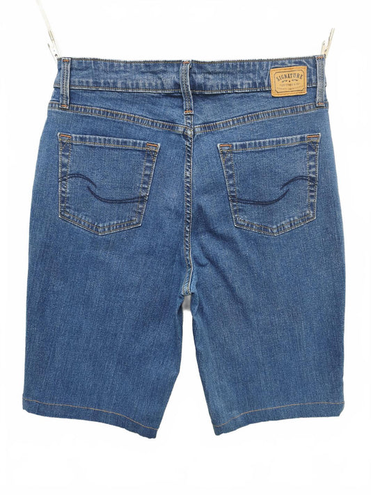 Vintage Signature by Levi Strauss Mid Wash Blue Denim Summer Jorts Shorts W30