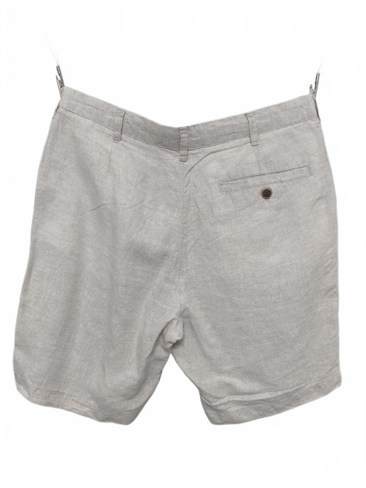 Vintage Denim & Co Shorts Cream Stone 90s Quiet Luxury Minimalist Summer 30W