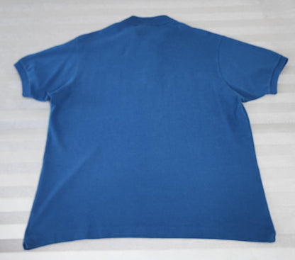 Vintage Lacoste Crocodile Logo Polo Shirt Blue Retro Y2K Men's Size XL