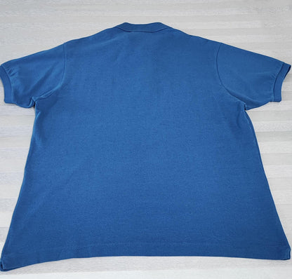 Vintage Lacoste Crocodile Logo Polo Shirt Blue Retro Y2K Men's Size XL