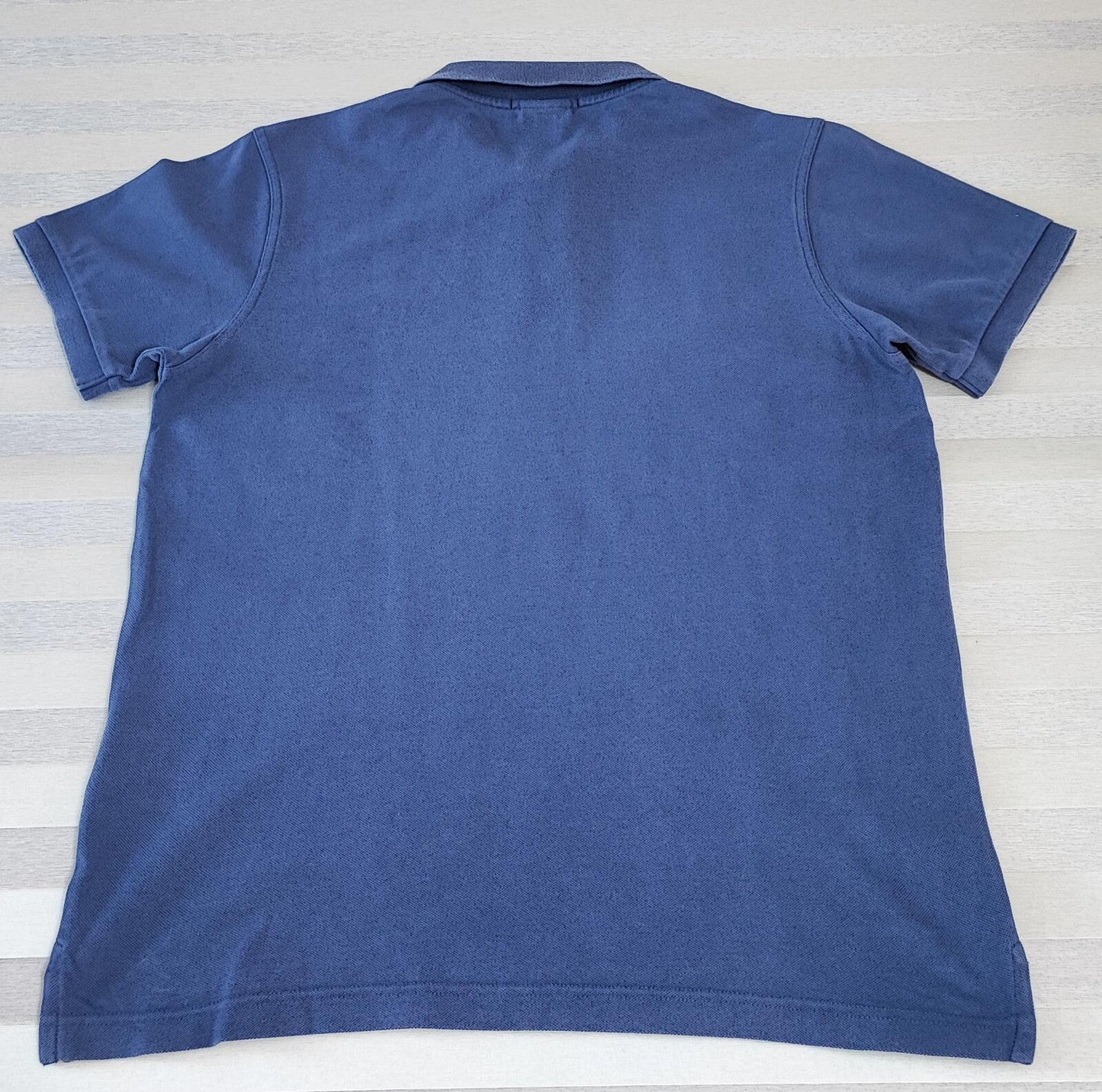Vintage Gant Embroidered Logo Polo Shirt Faded Navy Blue Retro 90s Men's Size M