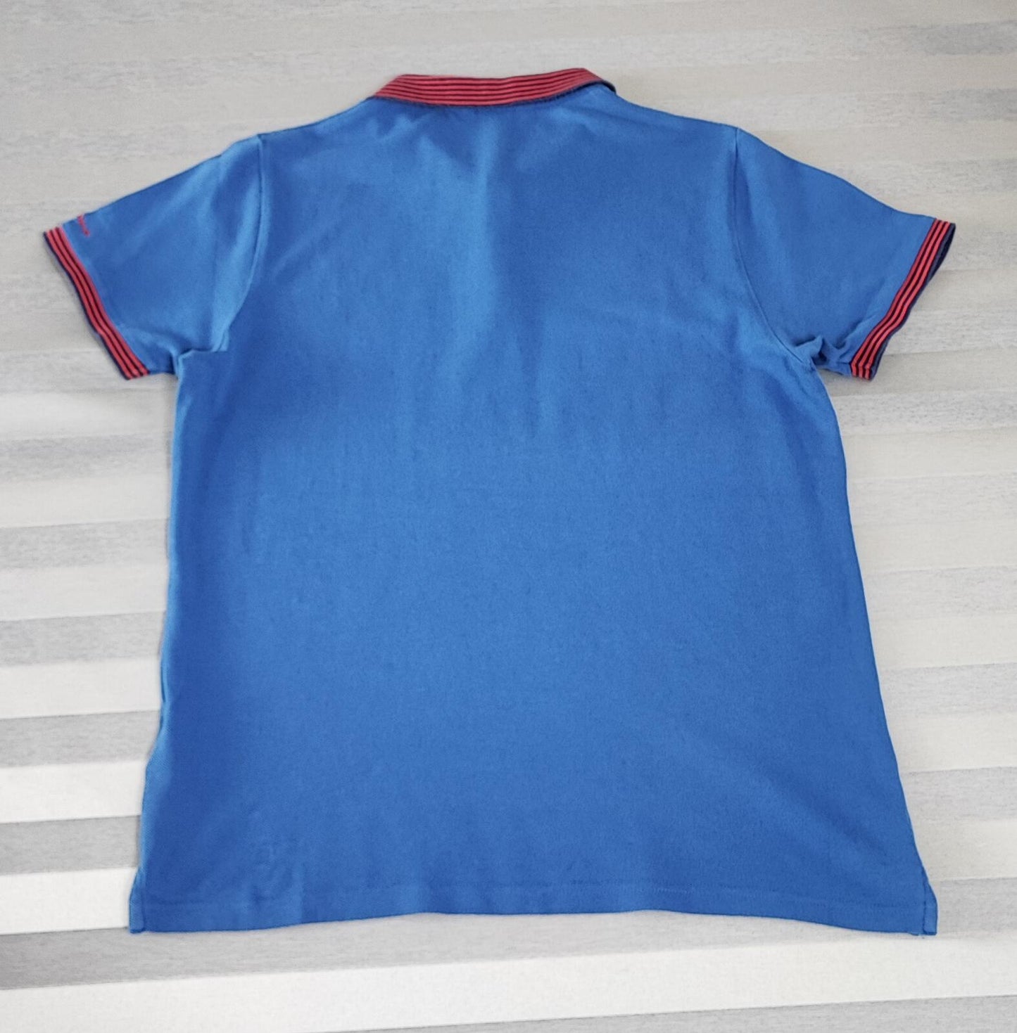 Vintage Ben Sherman Embroidered Logo Polo Shirt Blue Retro 90s Men's Size S