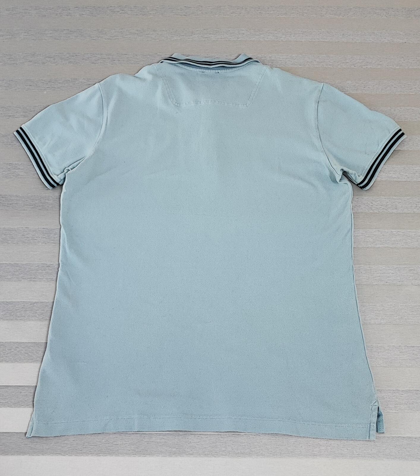 Vintage Diesel Embroidered Logo Polo Shirt Blue Contrast Retro Y2K Men's Size L