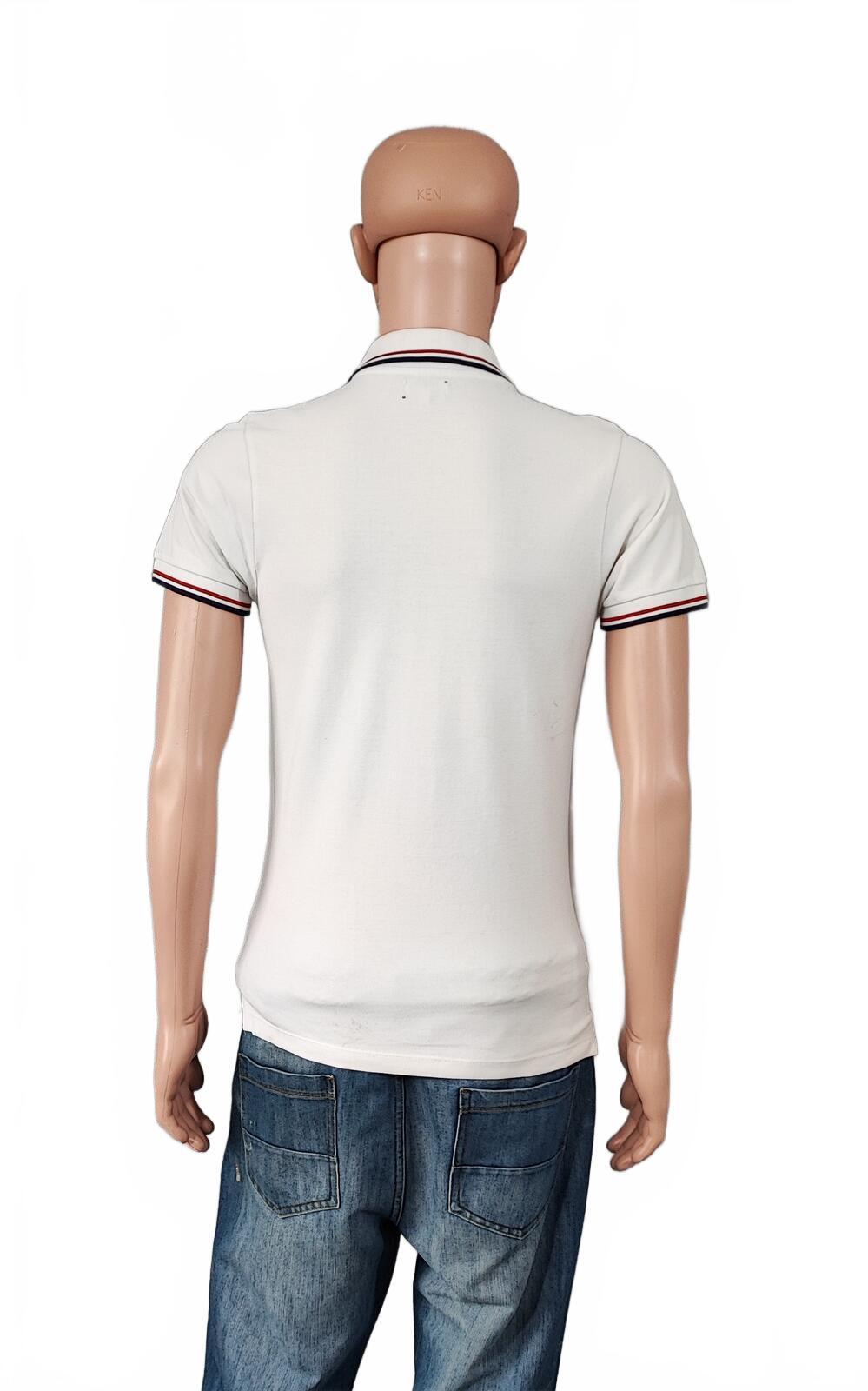 Vintage Jack & Jones Classic Polo Shirt Faded White Retro Y2K Men's Size Small S