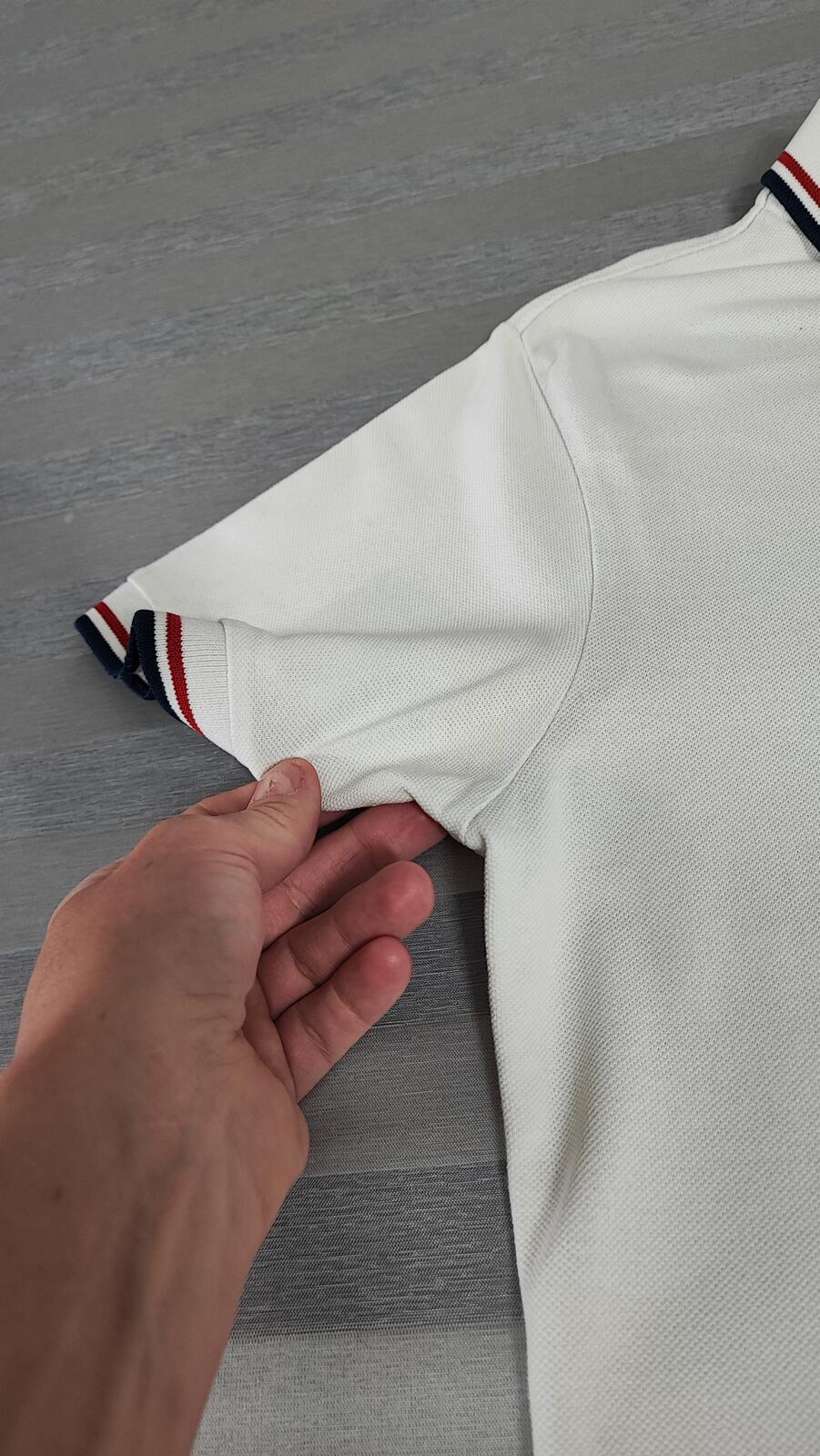 Vintage Jack & Jones Classic Polo Shirt Faded White Retro Y2K Men's Size Small S