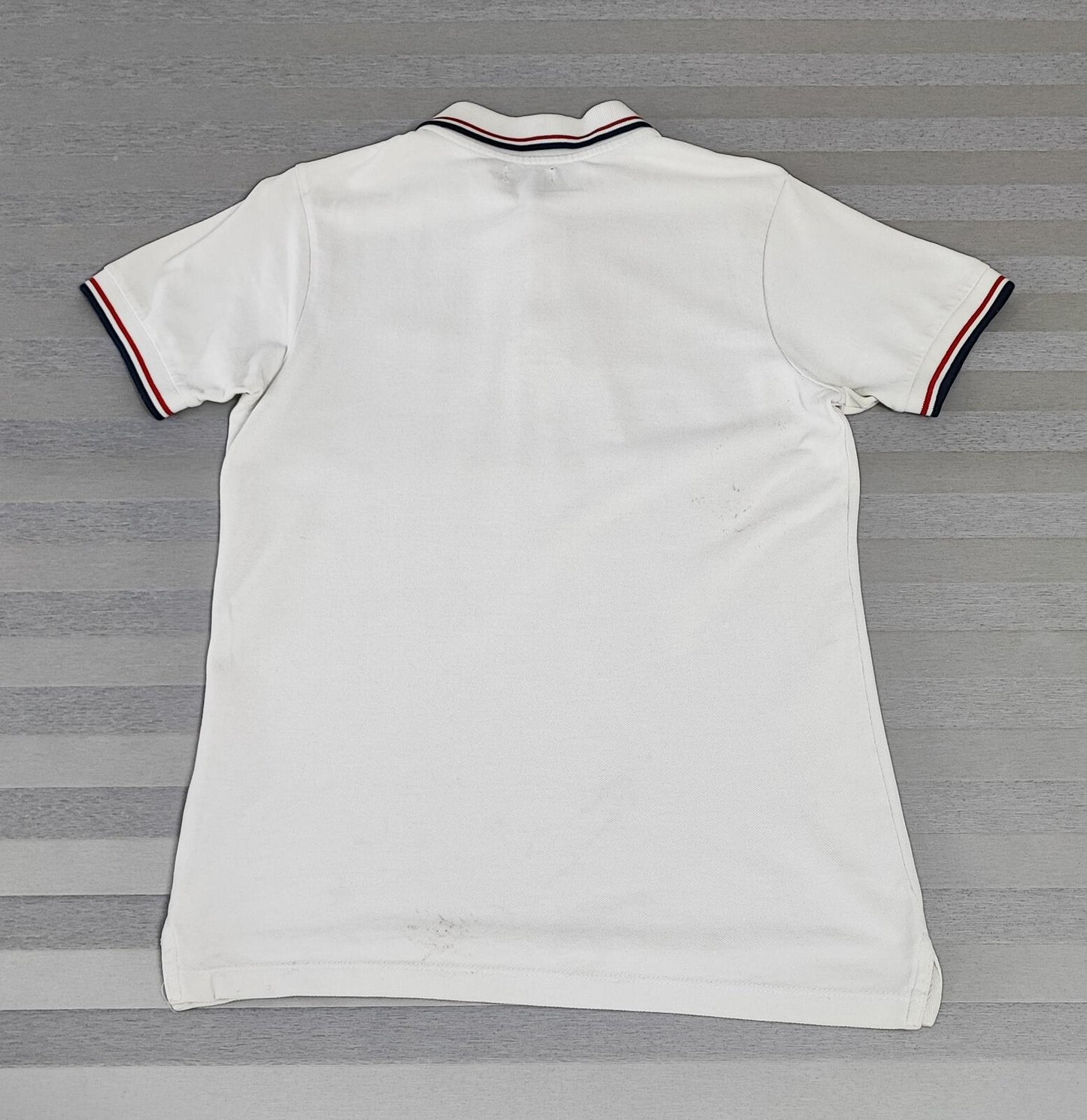 Vintage Jack & Jones Classic Polo Shirt Faded White Retro Y2K Men's Size Small S