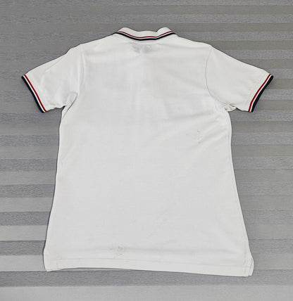 Vintage Jack & Jones Classic Polo Shirt Faded White Retro Y2K Men's Size Small S