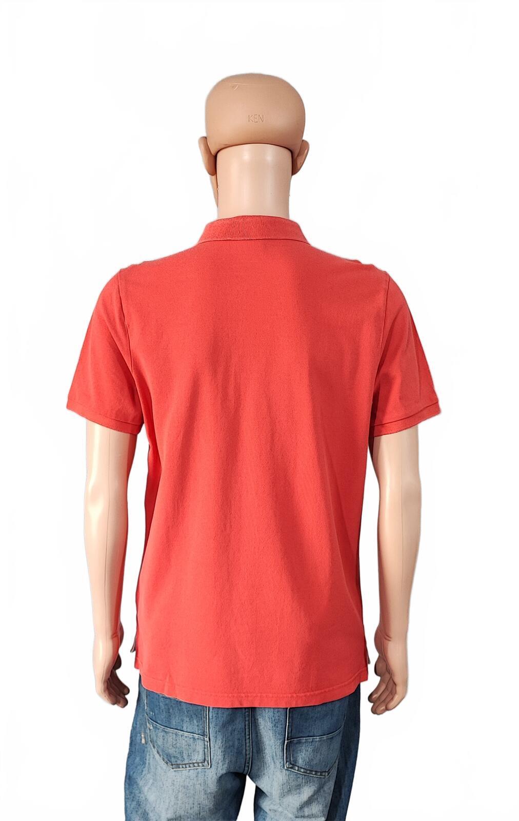 Vintage Nike Embroidered Swoosh Polo Shirt Red Retro 90s Men's Size Medium M