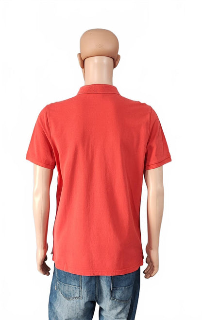 Vintage Nike Embroidered Swoosh Polo Shirt Red Retro 90s Men's Size Medium M