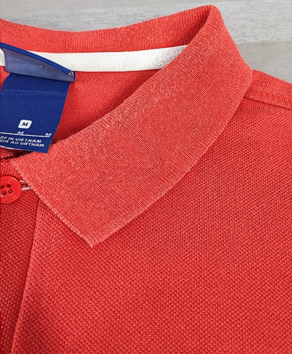 Vintage Nike Embroidered Swoosh Polo Shirt Red Retro 90s Men's Size Medium M