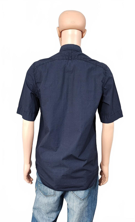 Vintage G-Star Raw Utility Short Sleeve Shirt Navy Blue Men's Size Medium M