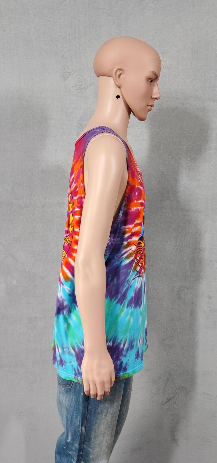Vintage Strokers Dallas Tie Dye Muscle Tee Tank Top Men's XL Heavyweight