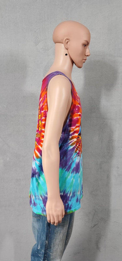 Vintage Strokers Dallas Tie Dye Muscle Tee Tank Top Men's XL Heavyweight