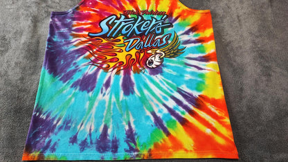Vintage Strokers Dallas Tie Dye Muscle Tee Tank Top Men's XL Heavyweight