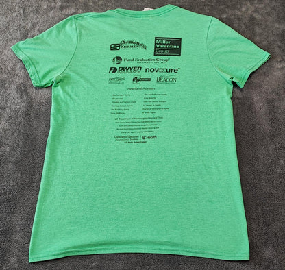 Vintage 2013 Charity Walk Green Graphic T-Shirt Retro Y2K Men's Size Small S