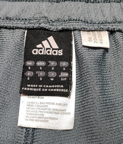 Vintage Adidas Plain Grey Embroidered Logo Tracksuit Bottoms Joggers Men Size S