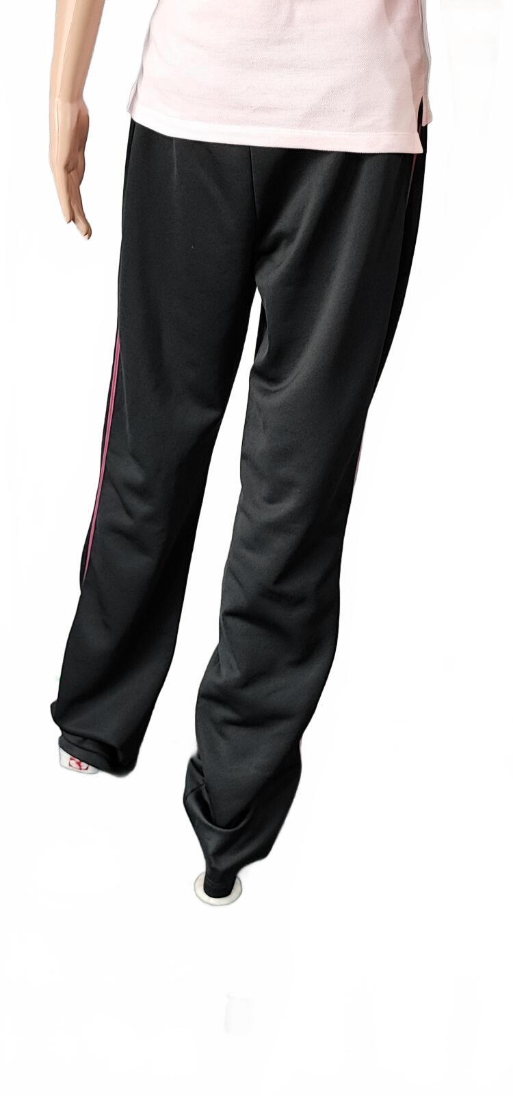Vintage Nike Plain Black Logo Tracksuit Bottoms Joggers Women XXL