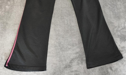 Vintage Nike Plain Black Logo Tracksuit Bottoms Joggers Women XXL