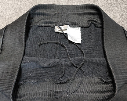 Vintage Nike Plain Black Logo Tracksuit Bottoms Joggers Women XXL