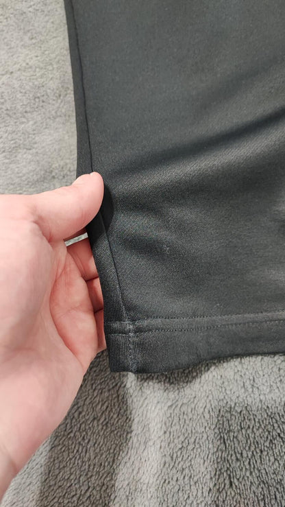 Vintage Nike Plain Black Logo Tracksuit Bottoms Joggers Women XXL