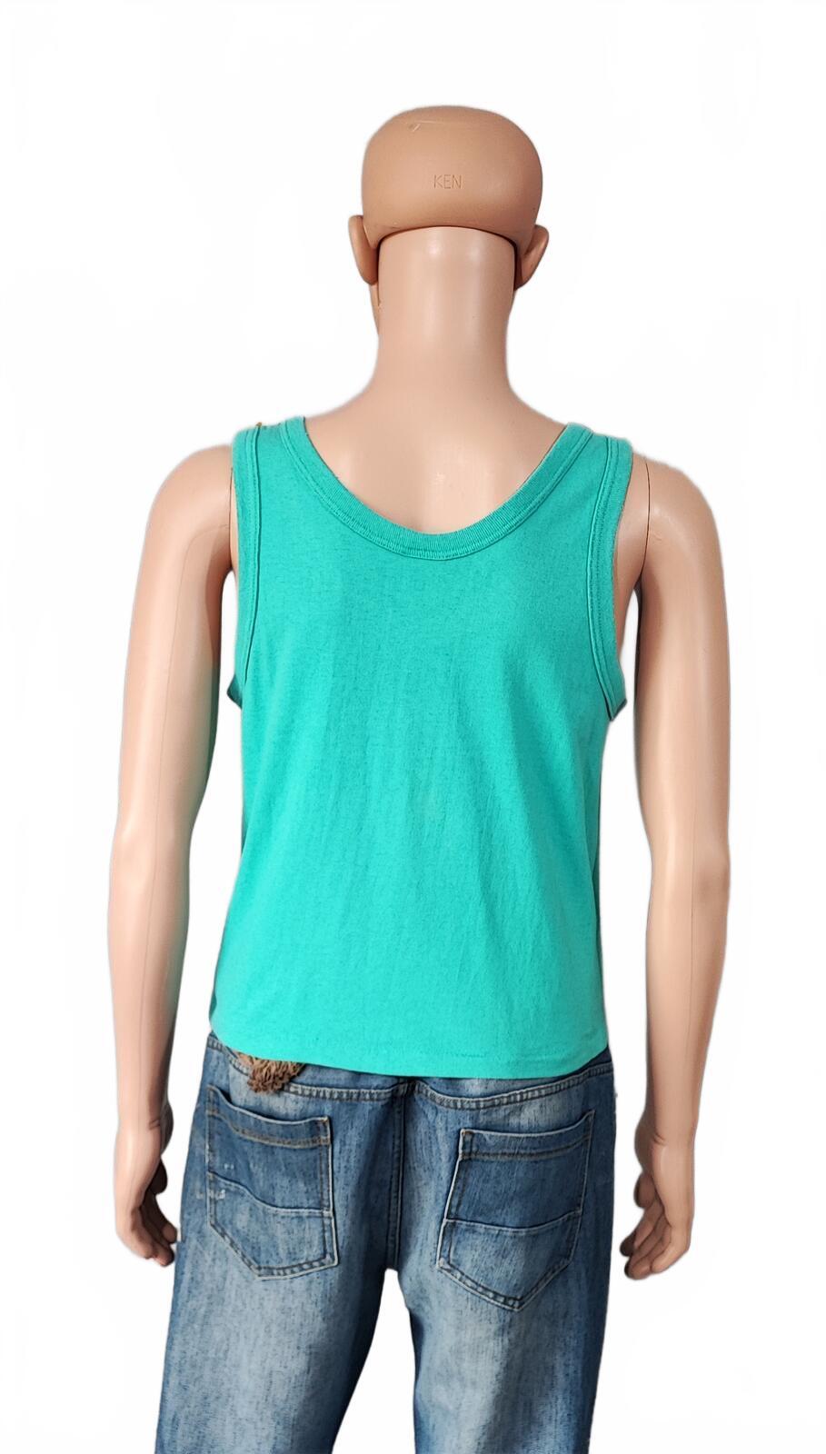 Vintage Ocean Pacific OP Surf Vest Tank Top Faded Green Men's Size S