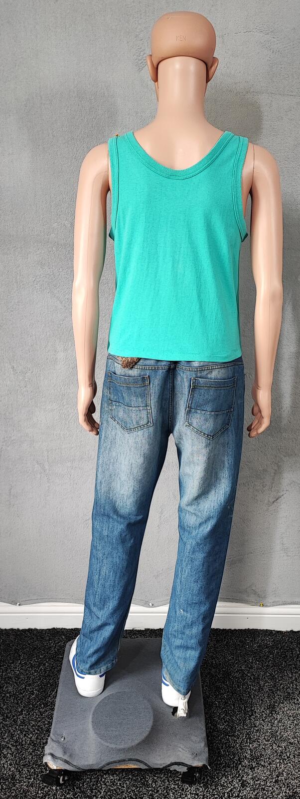 Vintage Ocean Pacific OP Surf Vest Tank Top Faded Green Men's Size S