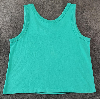 Vintage Ocean Pacific OP Surf Vest Tank Top Faded Green Men's Size S